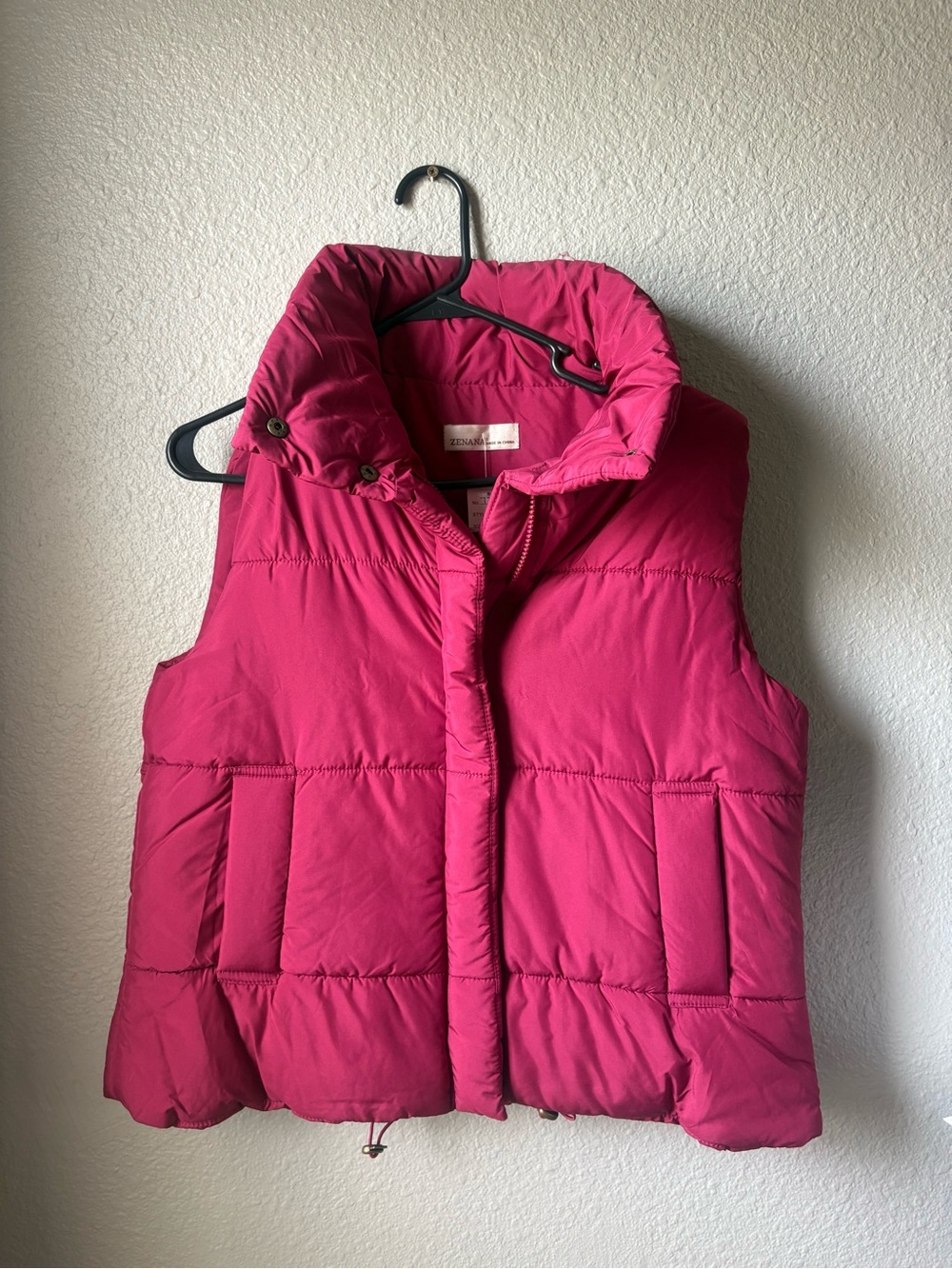 Pink Quilted Puffer Vest